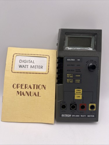 Extech digital watt meter - extech,