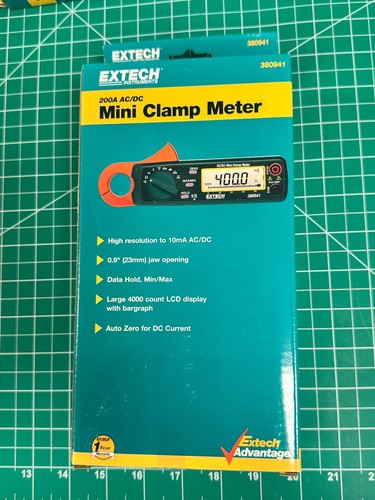 Extech 200a mini clamp - ac/dc,